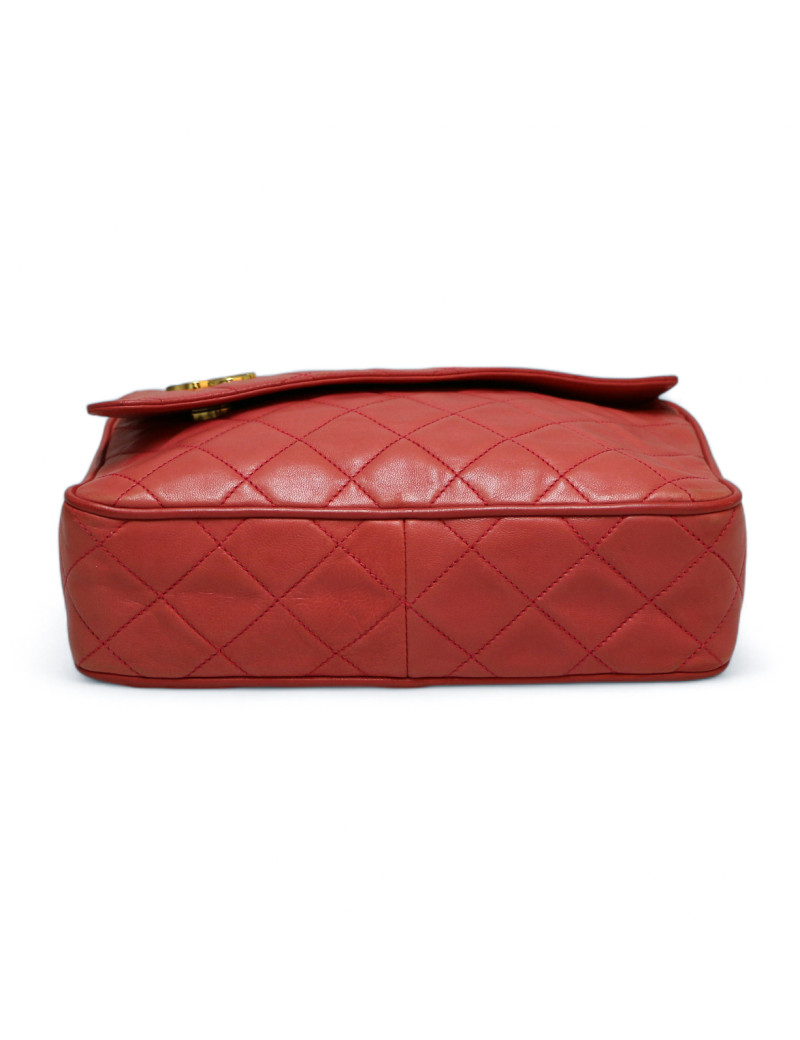 Sac Caméra CHANEL rose cuir d'agneau