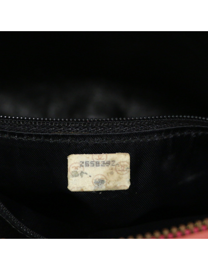 Sac Caméra CHANEL rose cuir d'agneau