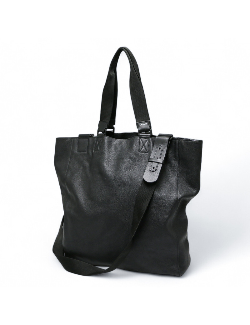 Cabas LANVIN cuir noir souple
