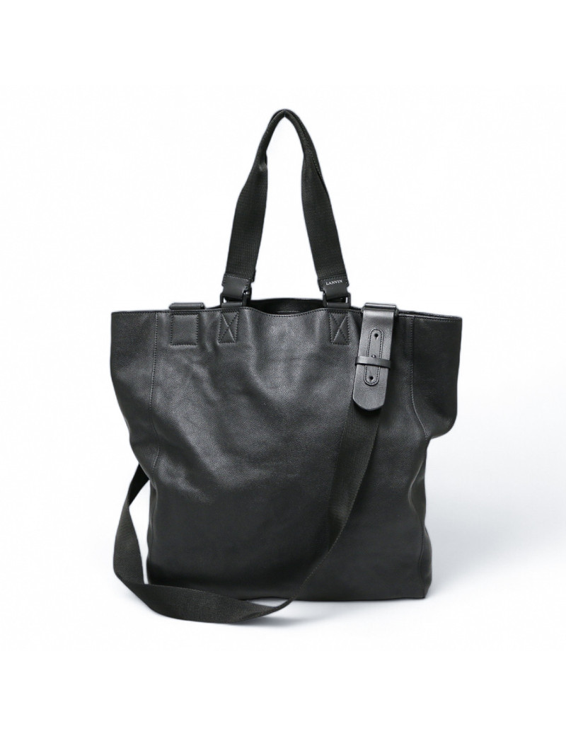 Cabas LANVIN cuir noir souple