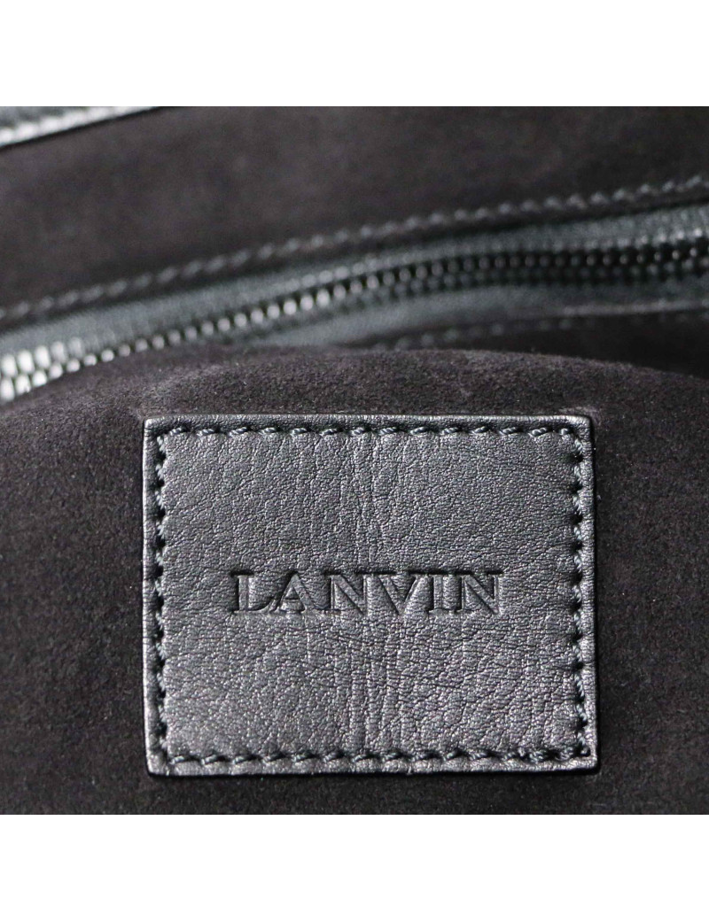 Cabas LANVIN cuir noir souple