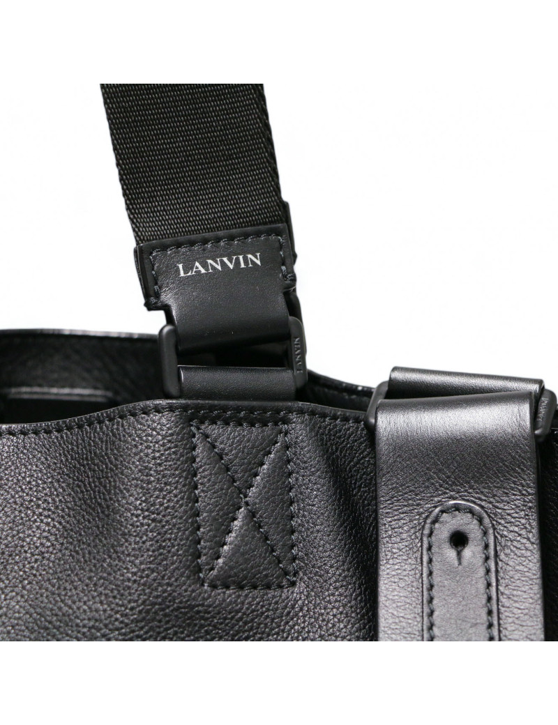 Cabas LANVIN cuir noir souple