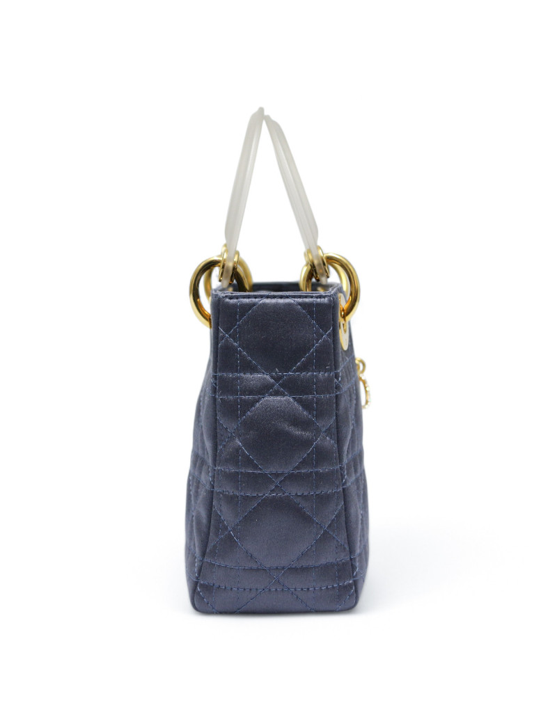 Mini Lady DIOR satin bleu