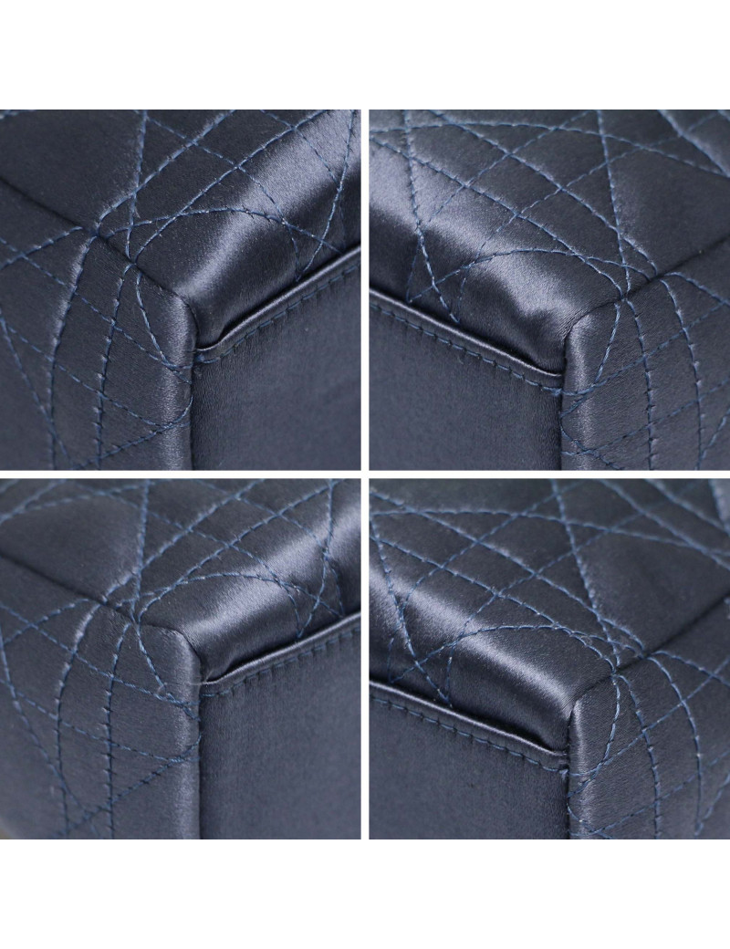 Mini Lady DIOR satin bleu