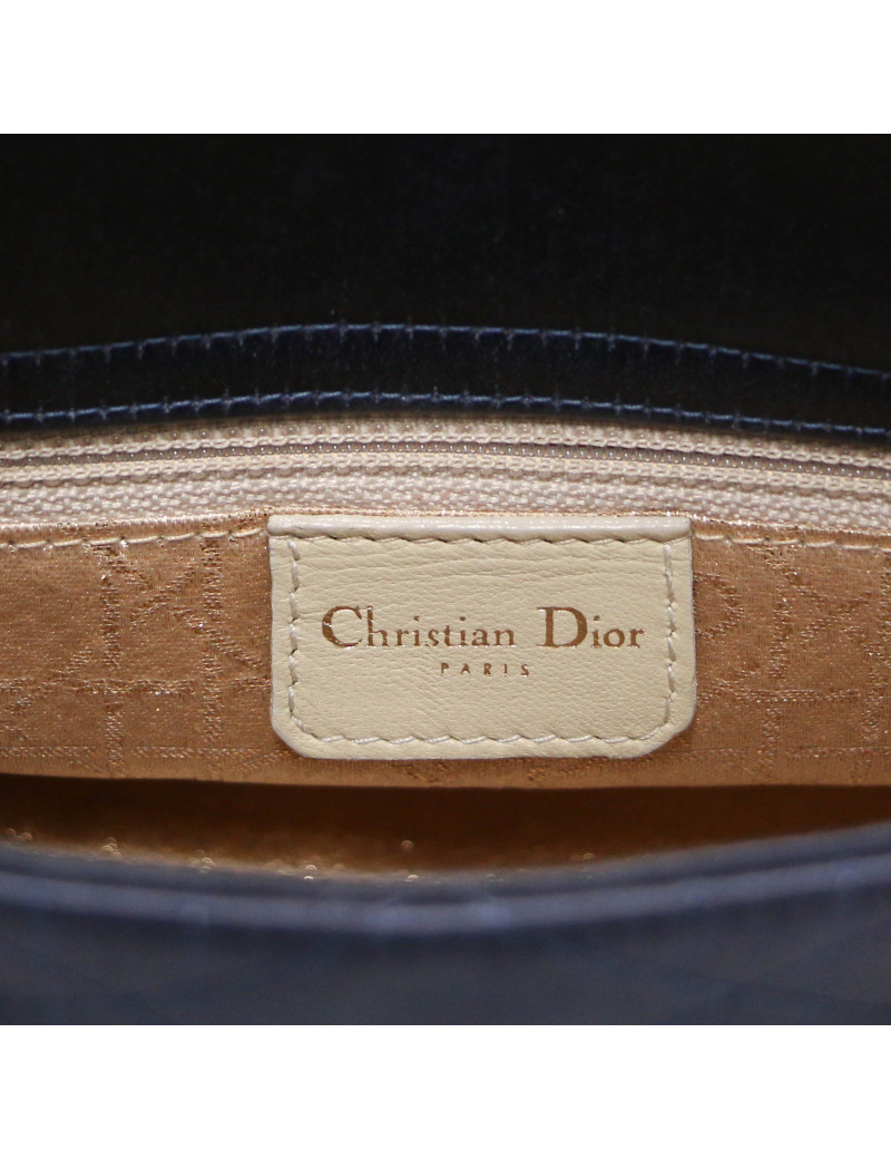 Mini Lady DIOR satin bleu