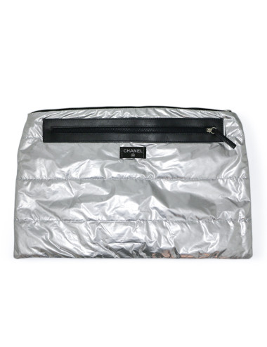 Pochette CHANEL Airlines argent GM