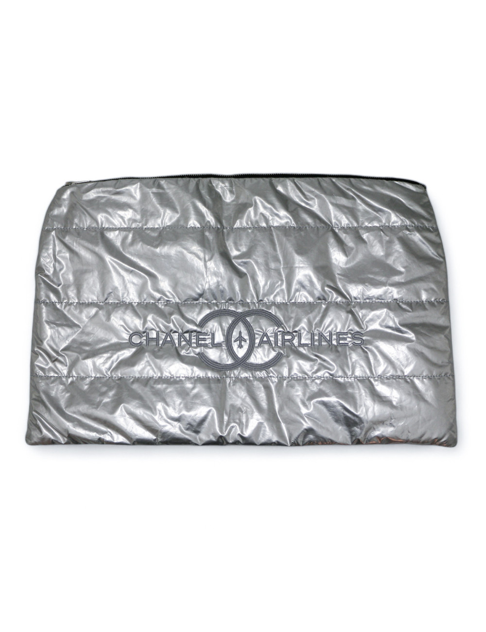 Pochette CHANEL Airlines argent GM