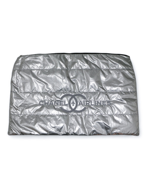 Pochette CHANEL Airlines argent GM