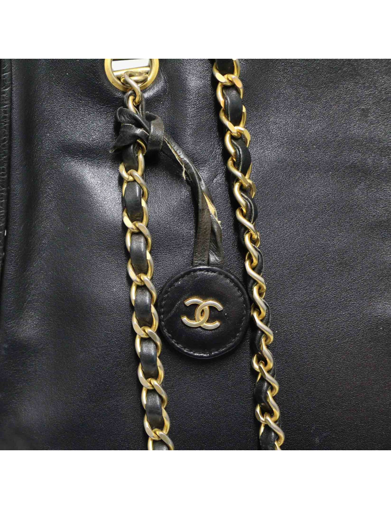Cabas CHANEL vintage noir