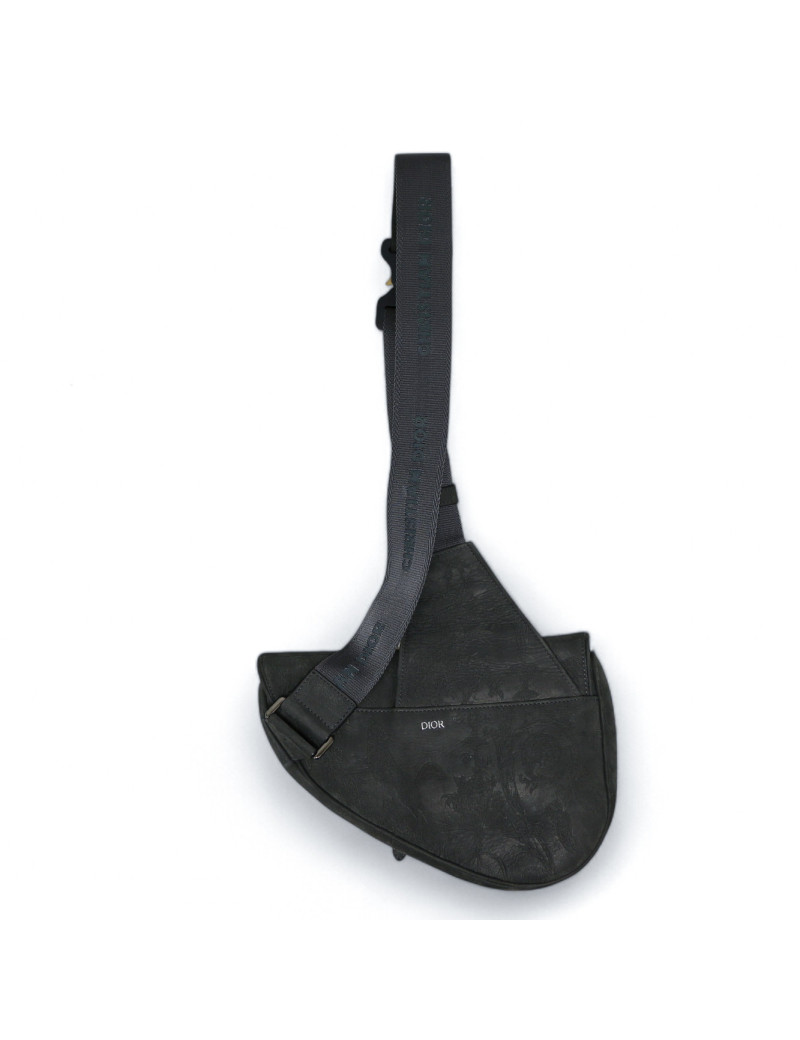 Sac Saddle DIOR homme suède embossé