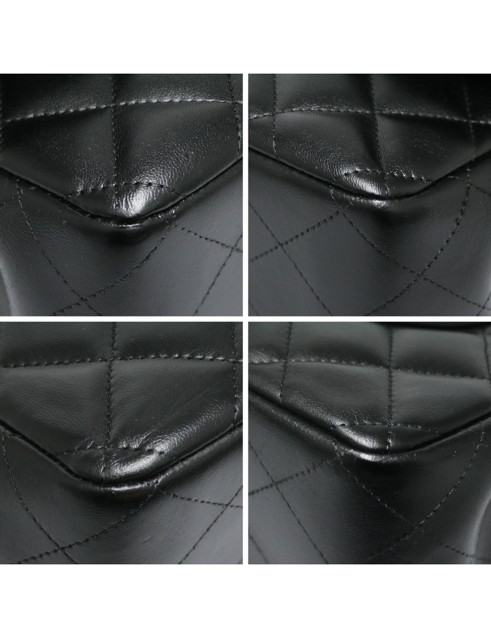 Jumbo CHANEL cuir lisse noir