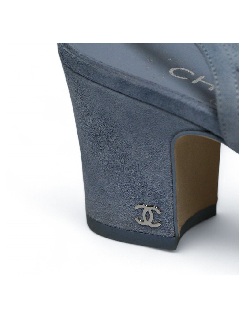 Slingback CHANELl t 40 suede bicolore