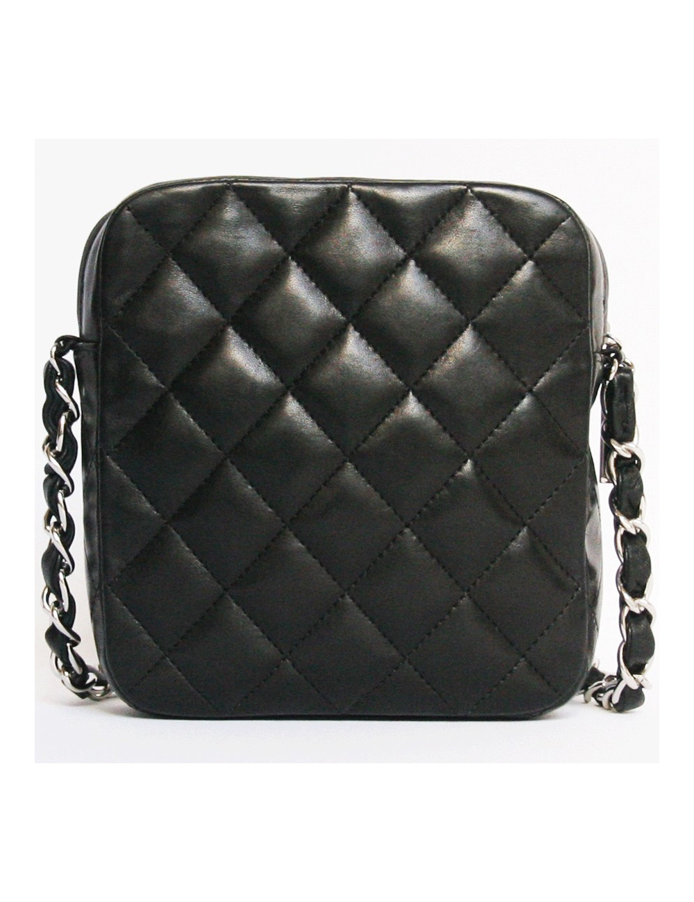 Pochette CHANEL matelassée noire