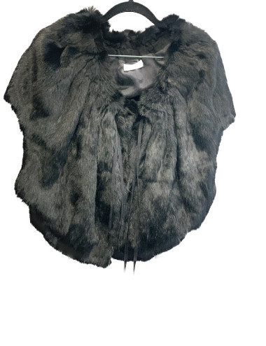 Veste YVES SALOMON fourrure noire