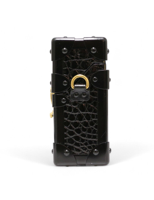 Sac petite malle LOUIS VUITTON Alligator noir