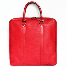 LOUIS VUITTON briefcase in red epi leather