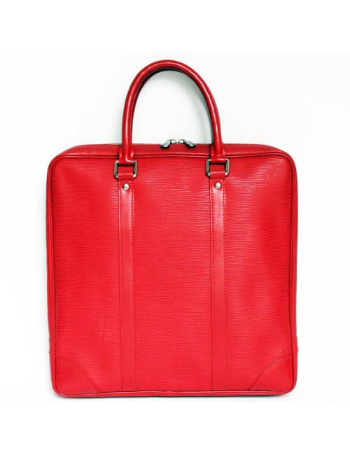 Porte document LOUIS VUITTON cuir épi rouge