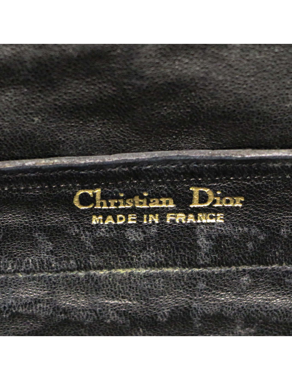 Sac DIOR crocodile noir vintage