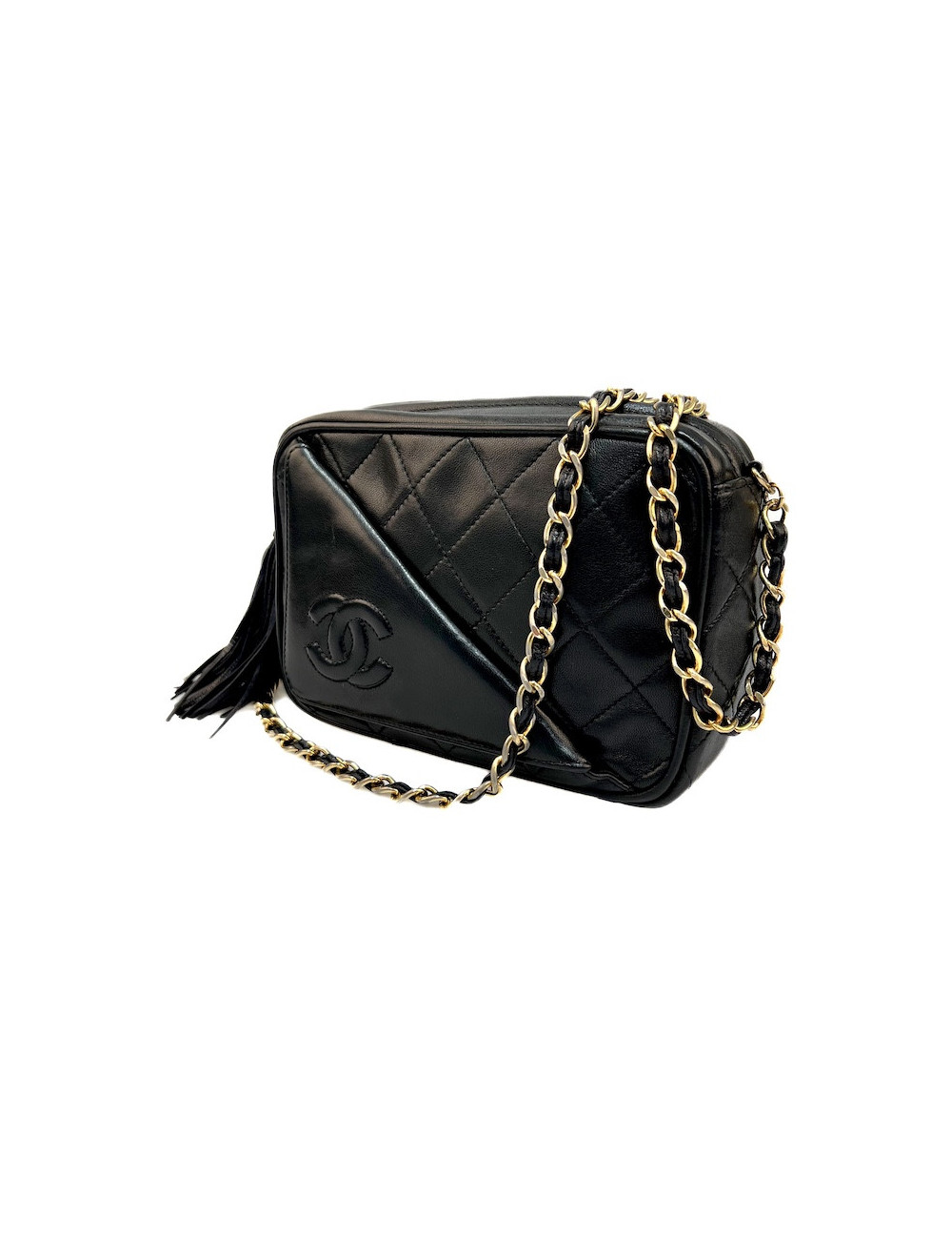 Petit caméra CHANEL vintage noir