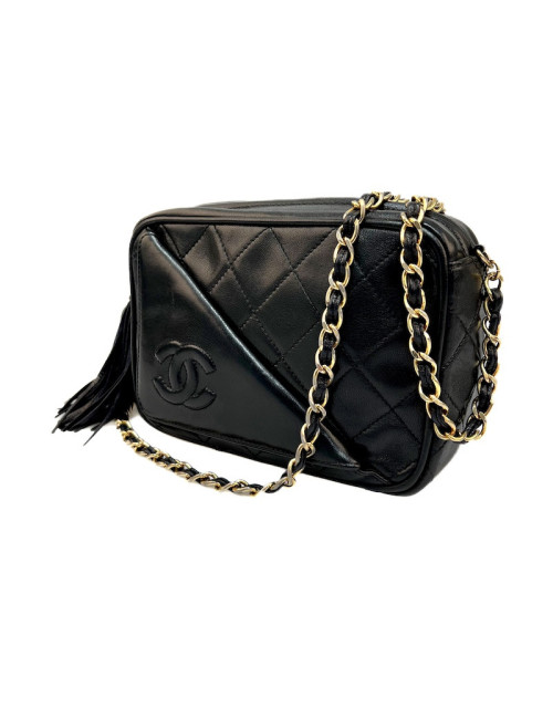 Petit caméra CHANEL vintage noir