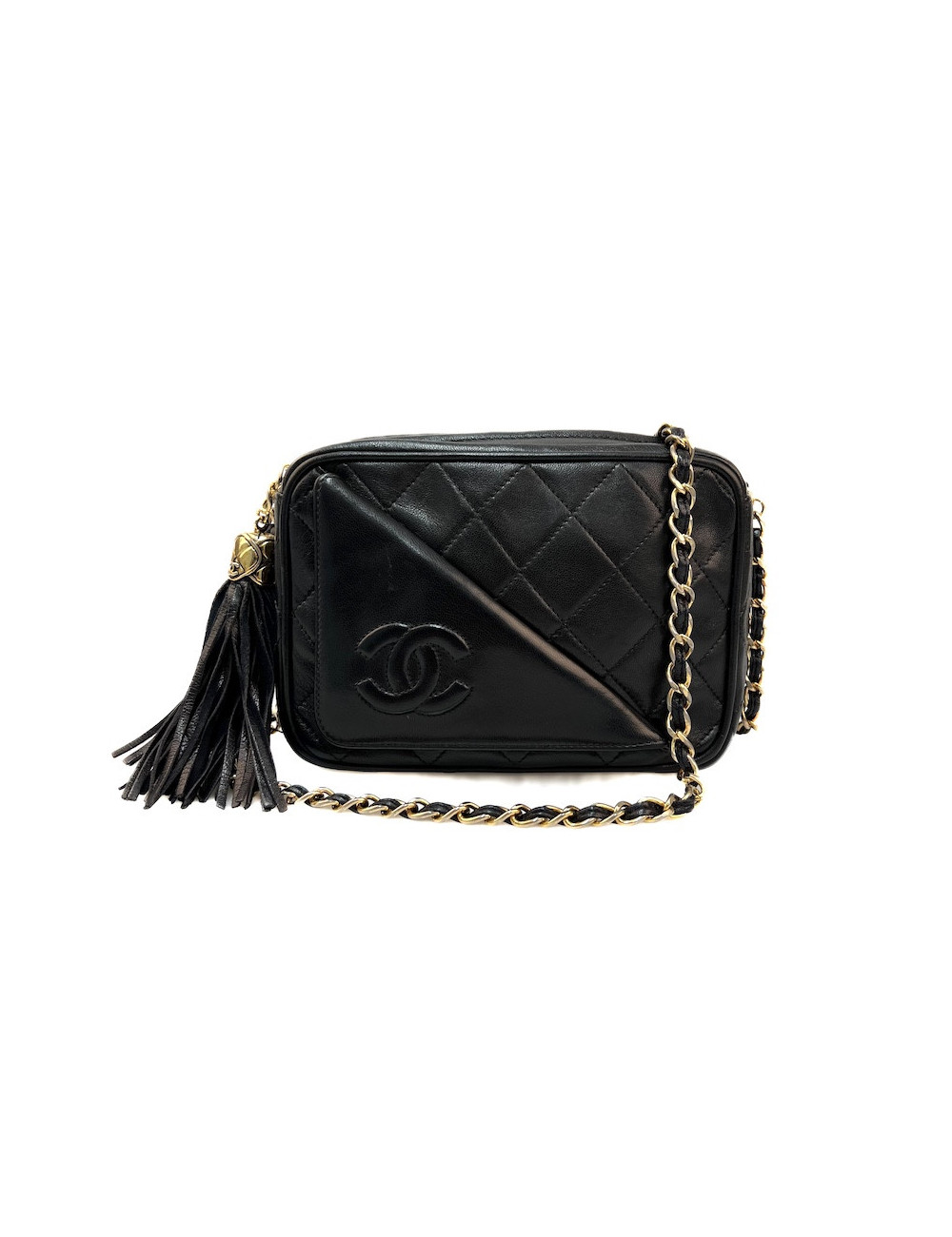 Petit caméra CHANEL vintage noir