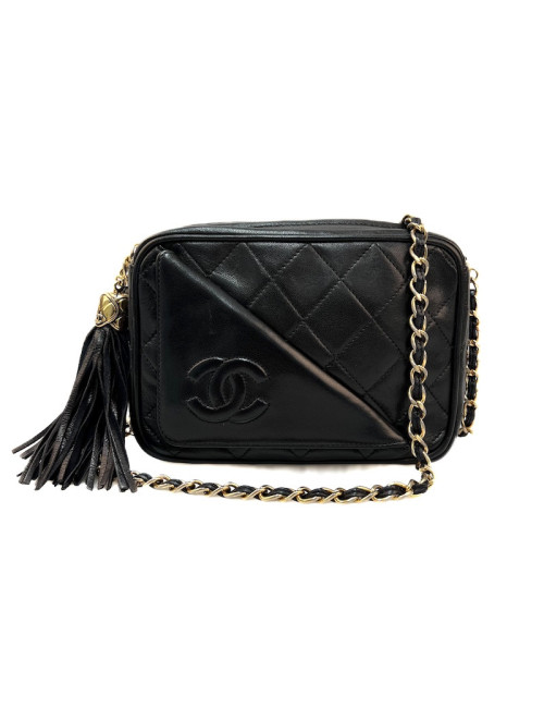 Petit caméra CHANEL vintage noir