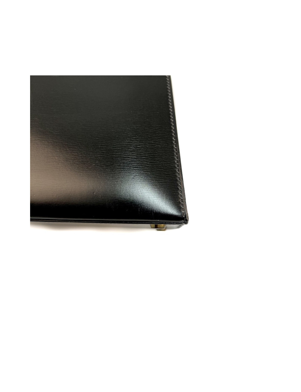 Kelly  32 HERMES  Sellier cuir  Box noir