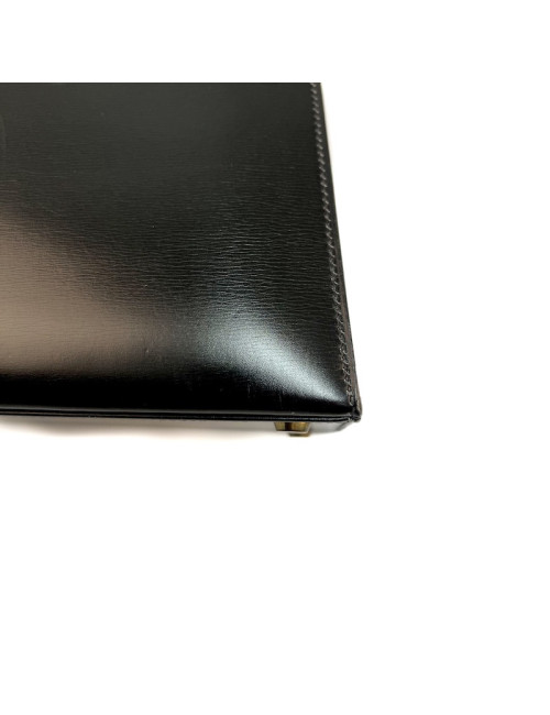 Kelly  32 HERMES  Sellier cuir  Box noir