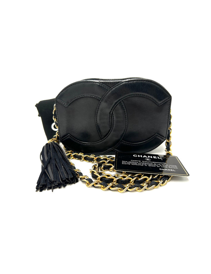 Mini Caméra CHANEL CC noir