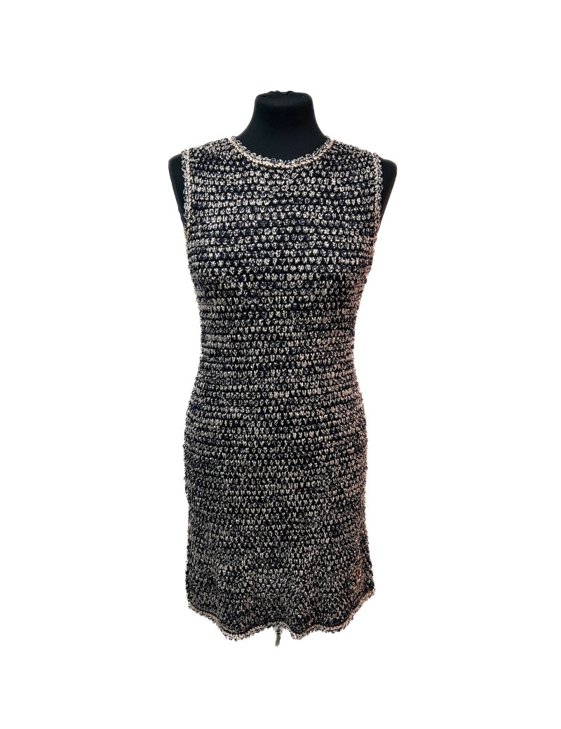 Robe T36 CHANEL tricot bleu