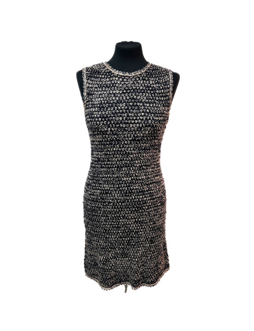 Robe T36 CHANEL tricot bleu