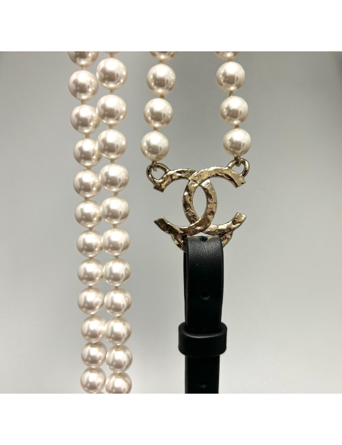 Bretelles CHANEL perles nacrées