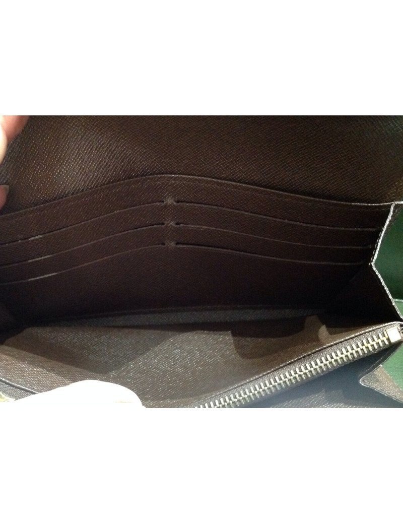 LOUIS VUITTON Brown damier canvas wallet
