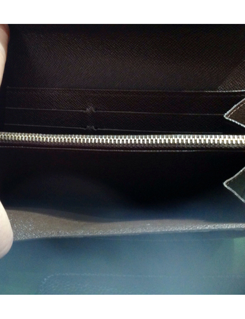 LOUIS VUITTON Brown damier canvas wallet