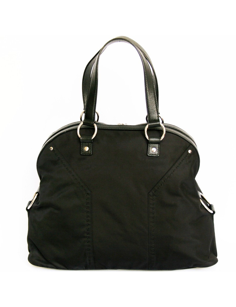 sac muse 1 YVES SAINT LAURENT en toile noire