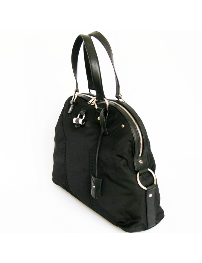 sac muse 1 YVES SAINT LAURENT en toile noire