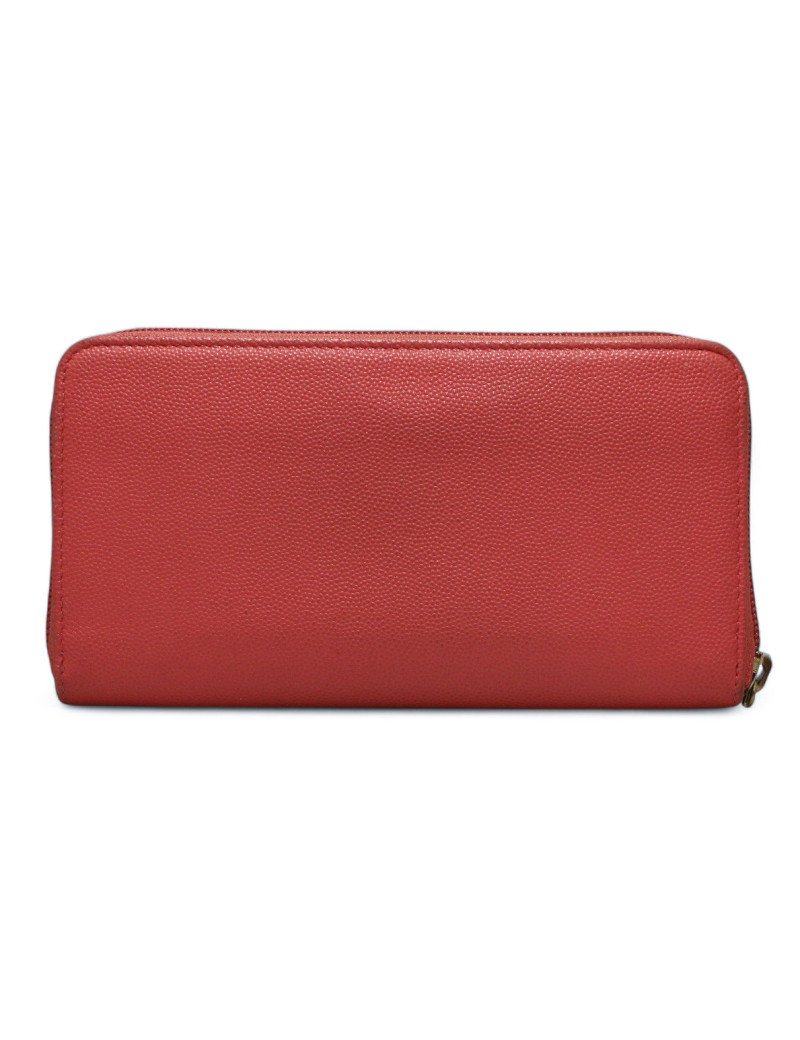 Compagnon CHANEL grainé rose