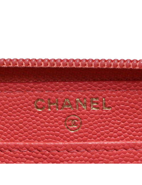 Compagnon CHANEL grainé rose