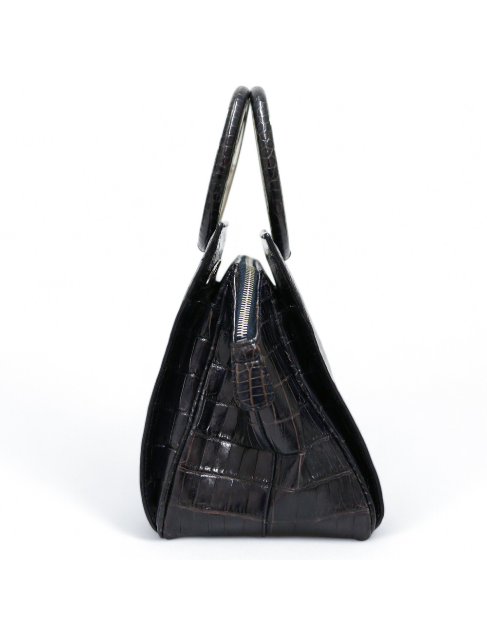 Sac Babe DIOR crocodile bleu foncé