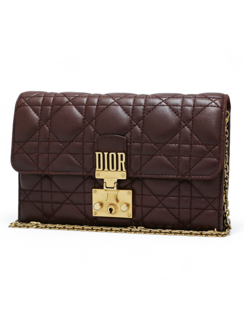 Petit sac DIOR Dioraddict cuir bordeaux