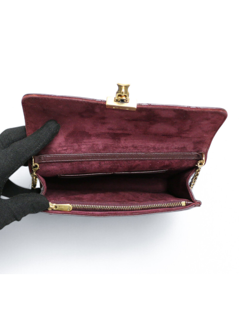 Petit sac DIOR Dioraddict cuir bordeaux