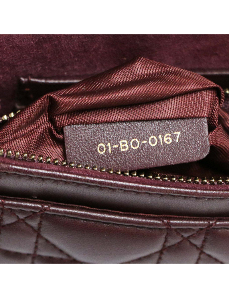 Petit sac DIOR Dioraddict cuir bordeaux
