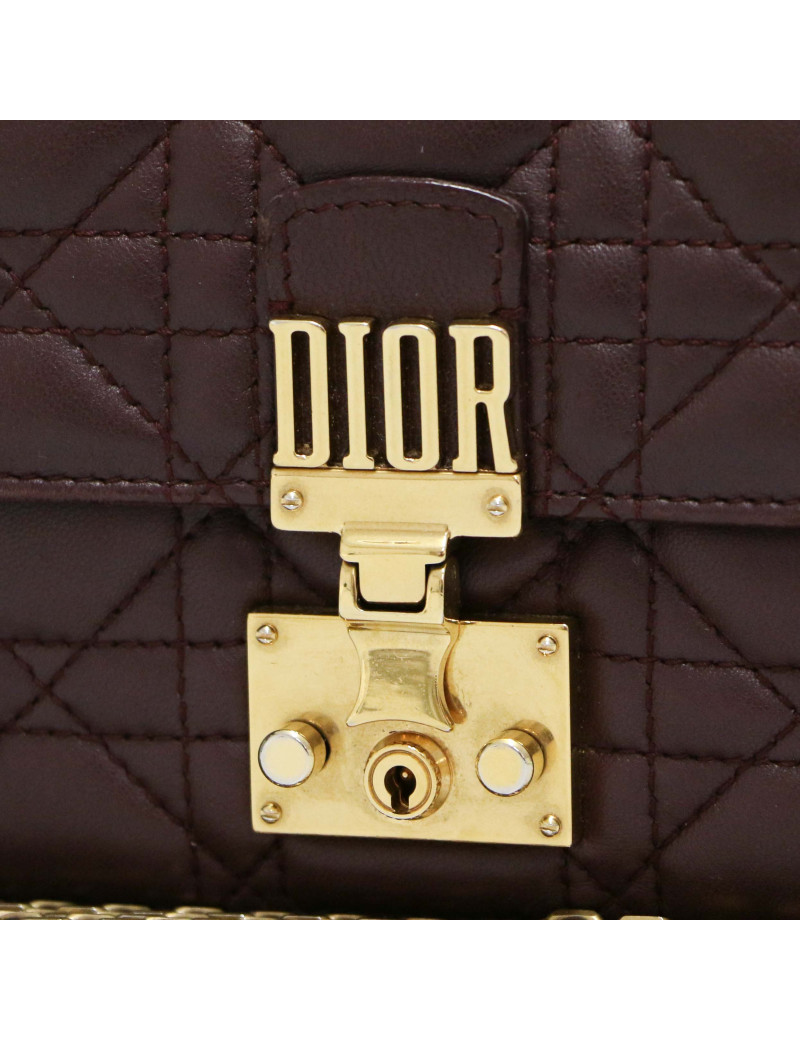 Petit sac DIOR Dioraddict cuir bordeaux