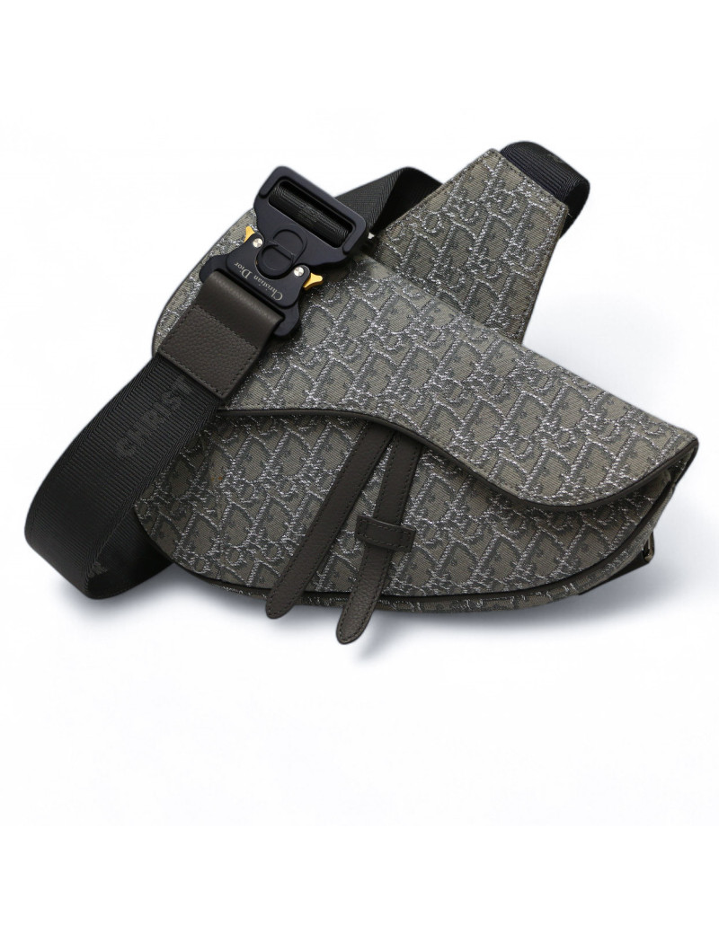 Sac Saddle DIOR Homme argenté