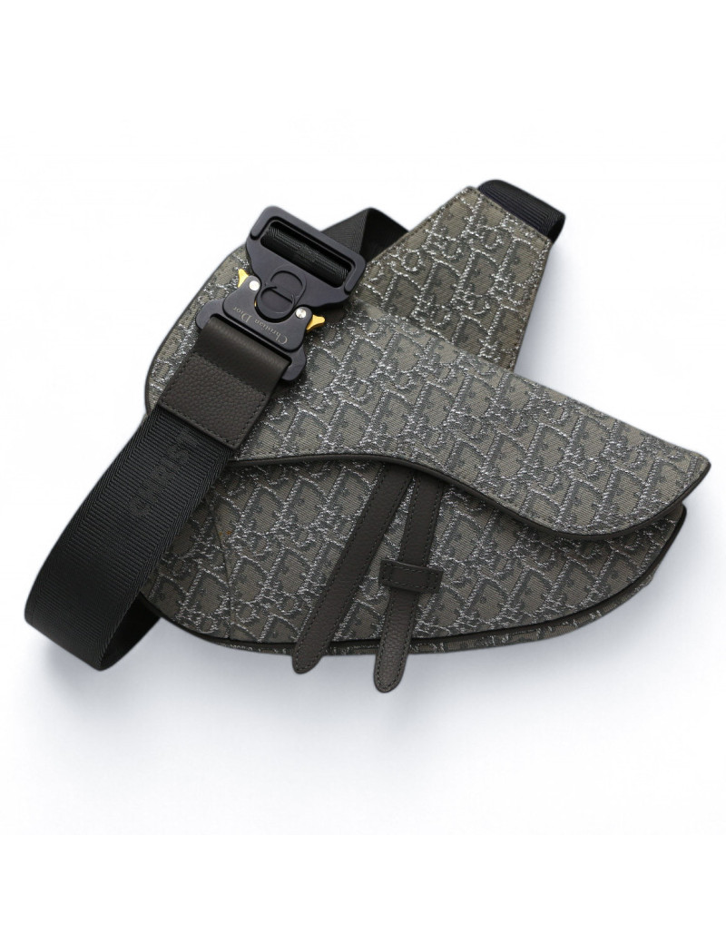 Sac Saddle DIOR Homme argenté
