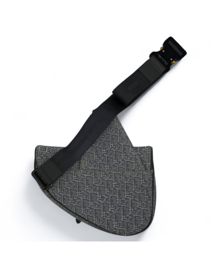 Sac Saddle DIOR Homme argenté