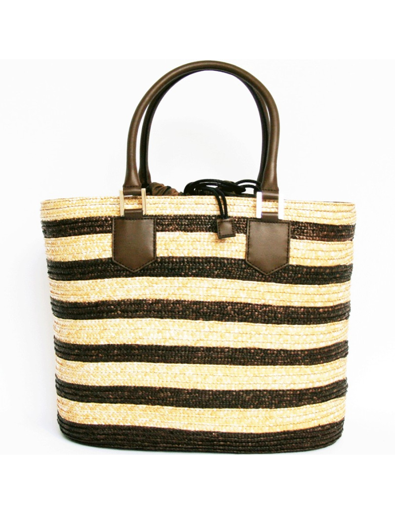 Cabas de plage FENDI en rafia