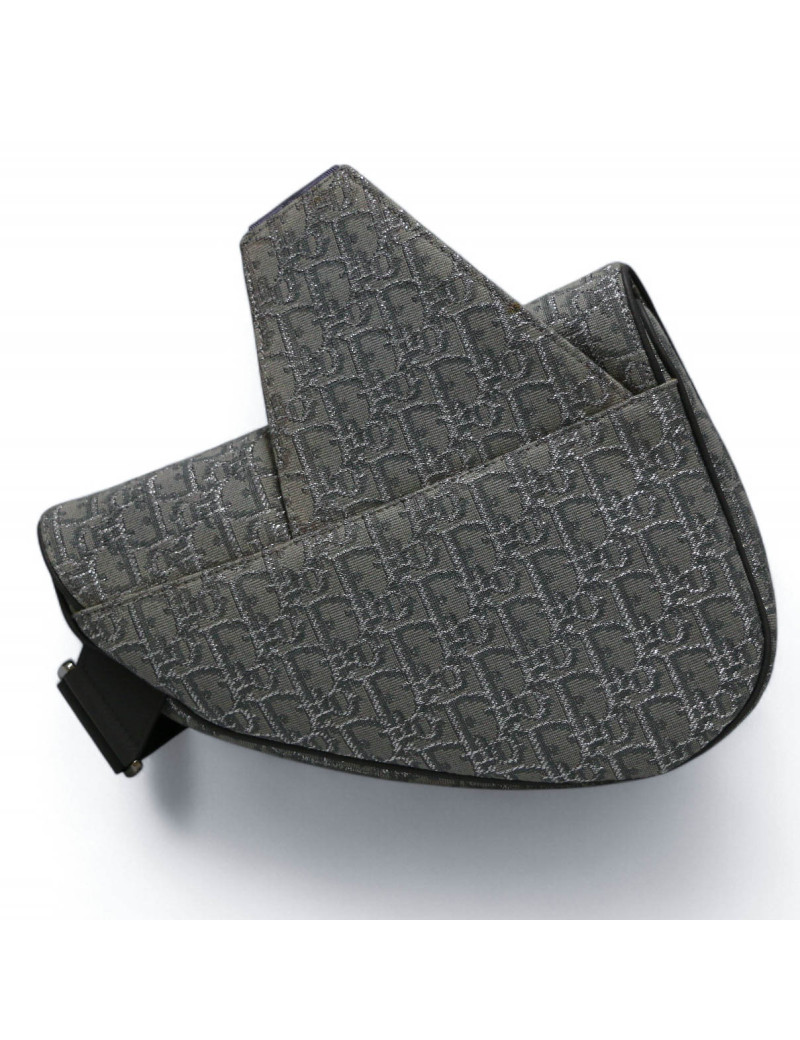 Sac Saddle DIOR Homme argenté