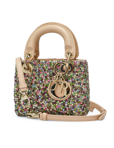 Sac micro Lady DIOR strass