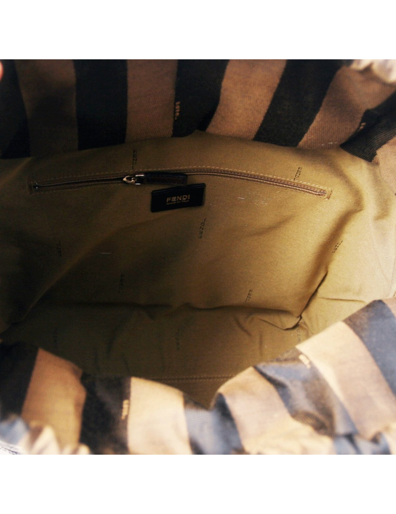 Cabas de plage FENDI en rafia